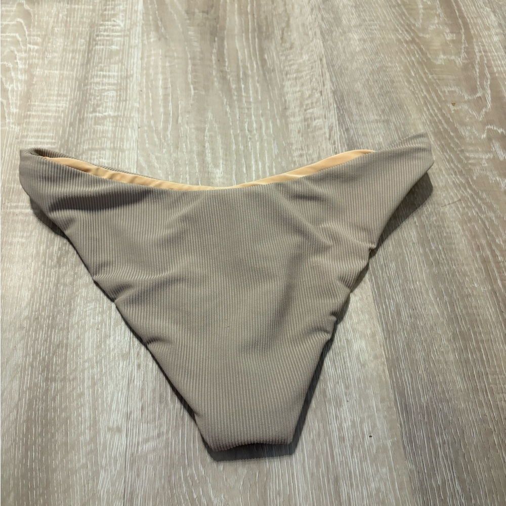 Beach Riot Ribbed Tan Bikini Bottom - Picture 2 of 6